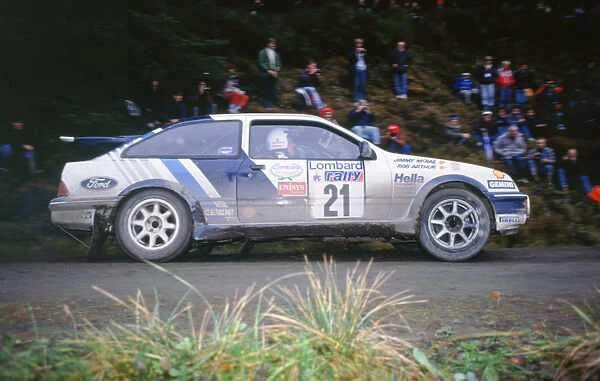 Ford Sierra RS Cosworth, Jimmy McRae 1989 RAC Rally. Creator: Unknown