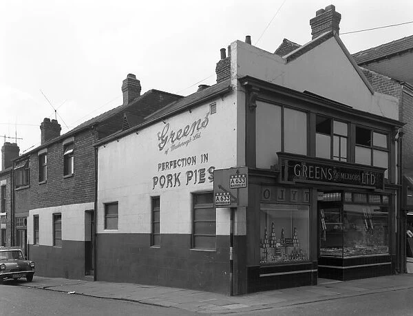 Greens of Mexboro Ltd, shop in Mexborough, South Yorkshire, 1963