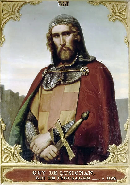 Guy of Lusignan, King of Jerusalem and Cyprus. Artist: Picot, Francois-Edouard (1786-1868)
