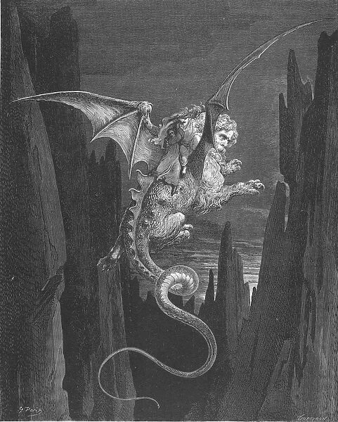 The Hell. Illustration to the Divine Comedy by Dante Alighieri, 1861