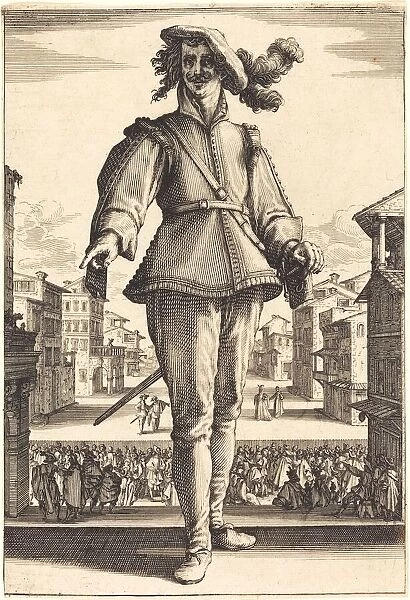 Il Capitano, or L Innamorato, 1618  /  1620. Creator: Jacques Callot