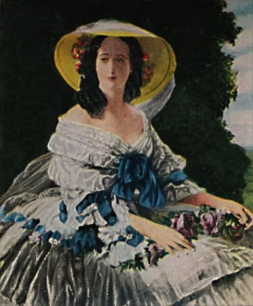 Kaiserin Eugenie 1826-1920. - Gemalde von Winterhalter, 1934