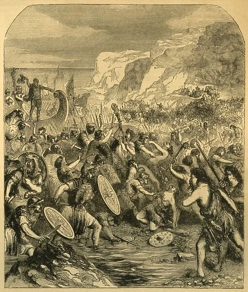 Landing of Julius Caesar, c1890. Creator: Unknown