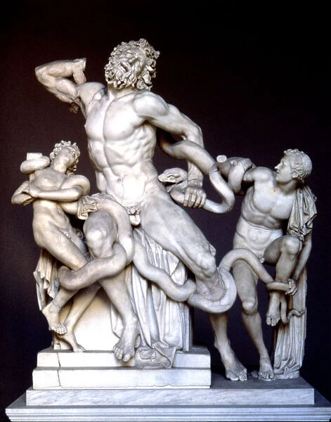 Laocoon, work by Agesander, Polydorus and Athenodorus, 50 d. C. preserved in the Vatican Museums