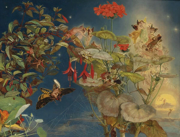 Midsummer Nights Fairies. Artist: Naish, John George (1824-1905)