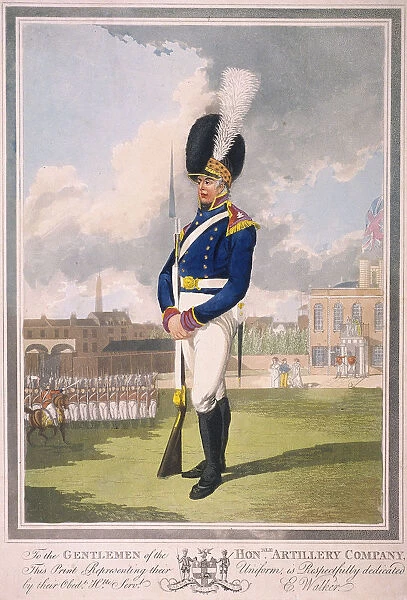 Military figure in the uniform of the Honourable Artillery Company, 1803