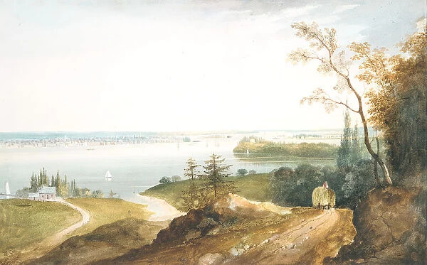New York from Weehawk, ca. 1820-23. Creator: William Guy Wall