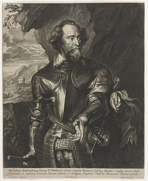 Portrait of Henry, Count van den Berghe. Creator: Paulus Pontius (Flemish, 1603-1658)