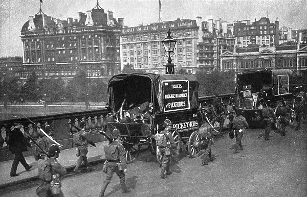 The railway strike of 1911, London, (c1920)