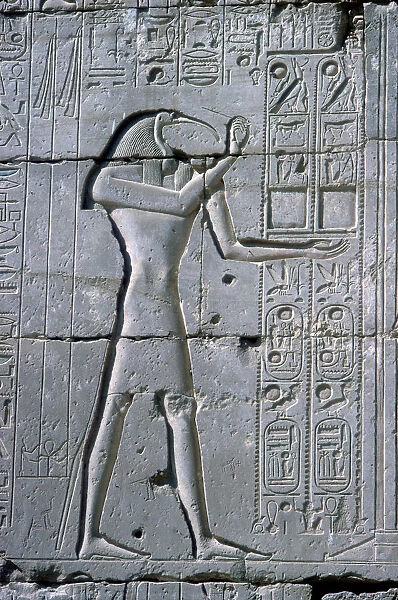 Relief showing Thoth, The Ramesseum, Temple of Rameses II, Luxor, Egypt, c1300 BC