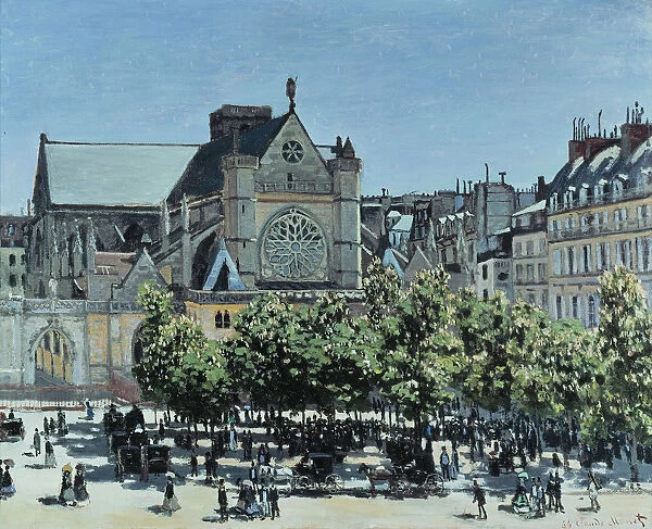 Saint-Germain l Auxerrois, 1867. Artist: Monet, Claude (1840-1926)