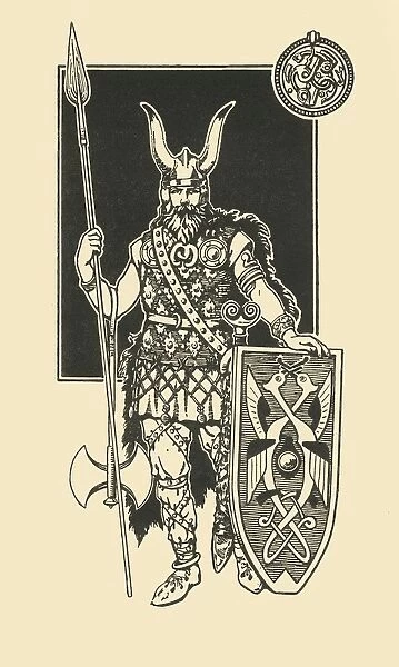A Scandinavian of the Varangian Guard, 1924. Creator: Herbert Norris