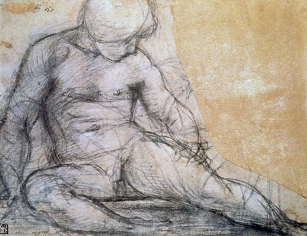 Seated Boy, c1514-1557. Artist: Jacopo Pontormo