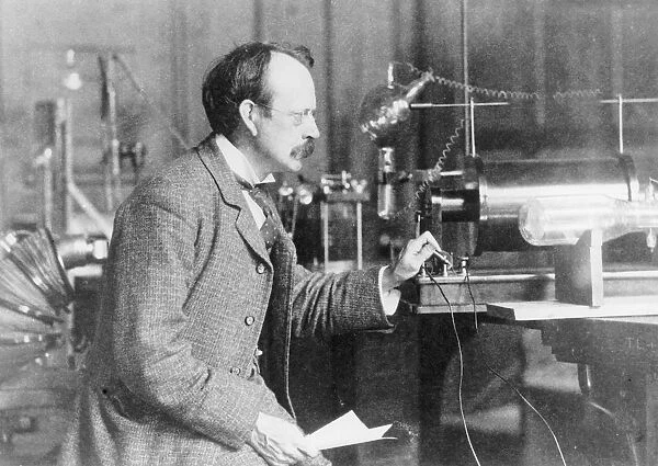 Sir Joseph John Thomson, physicist and inventor, 1900