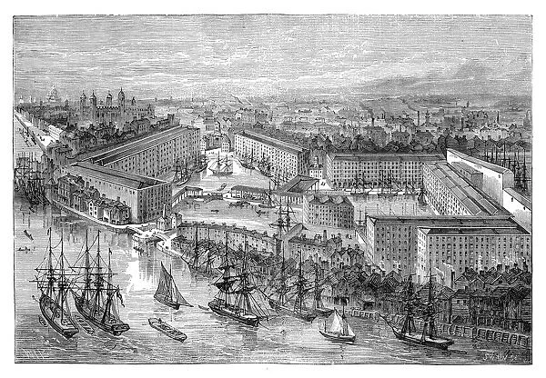 St Katherines Docks, London, late 19th century