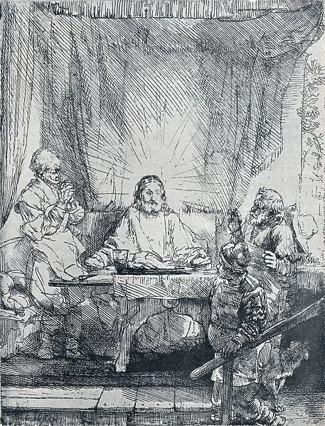 The Supper at Emmaus, (1654), 1903. Artist: Rembrandt Harmensz van Rijn