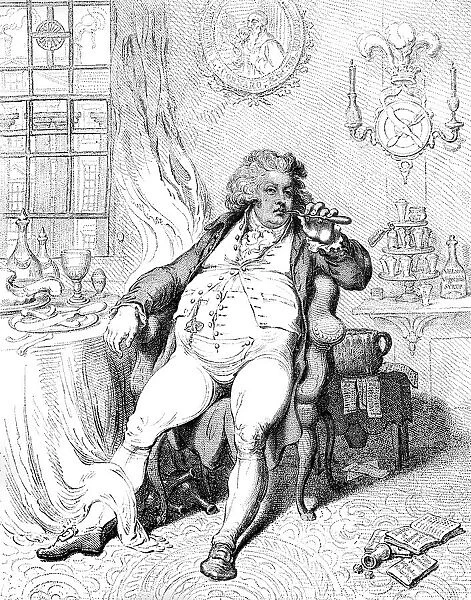 A Voluptuary Under the Horrors of Digestion, 1792. Artist: James Gillray