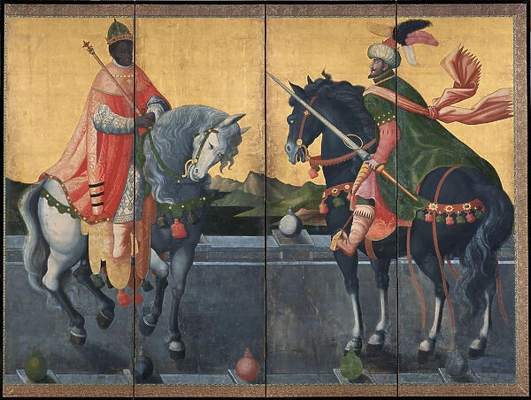 Western Kings on Horseback, First third of 17th cen Artist: Anonymous