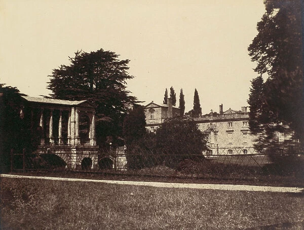 Wilton House with Palladian Bridge by Morris, 1850s. Creator: Unknown