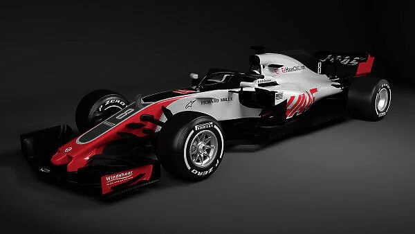 2018 FIA Formula 1 World Championship Haas VF-18 Livery Unveil 14 February 2018 Copyright: Free Editorial Use Only Credit: Haas F1