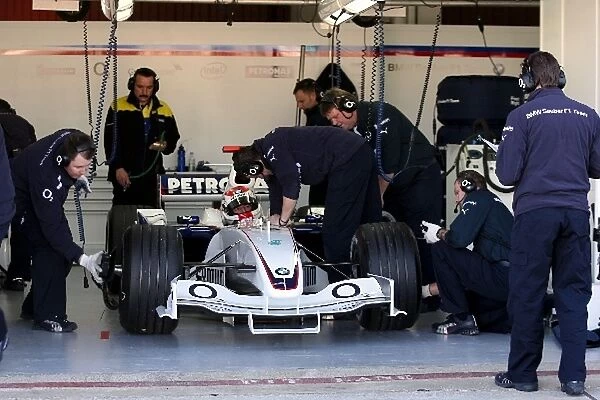 Formula One Testing: Robert Kubica BMW Sauber F1 Team test driver
