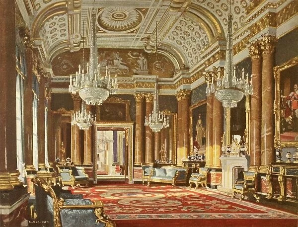 The Blue Drawing Room, Formerly The Ballroom, In Buckingham Palace, London, England. From The Book Buckingham Palace, Its Furniture, Decoration And History By H. Clifford Smith, Published 1931