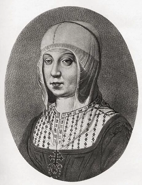 Isabella I Of Castile, 1451 To 1504. Queen Of Castile And Le