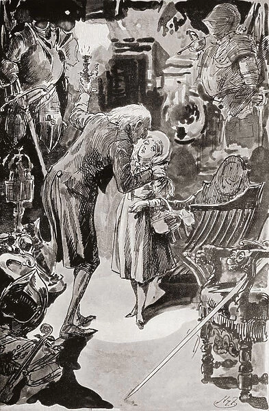 Nell And Her Grandfather. 'i Would Have Found My Way Back To You, Grandfather, 'Said The Child, 'never Fear'. Illustration By Harry Furniss For The Charles Dickens Novel The Old Curiosity Shop, From The Testimonial Edition, Published 1910