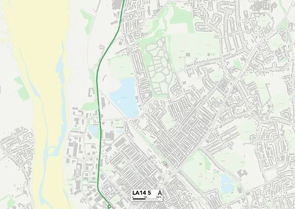 Barrow-in-Furness LA14 5 Map