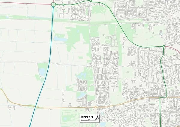 North Lincolnshire DN17 1 Map