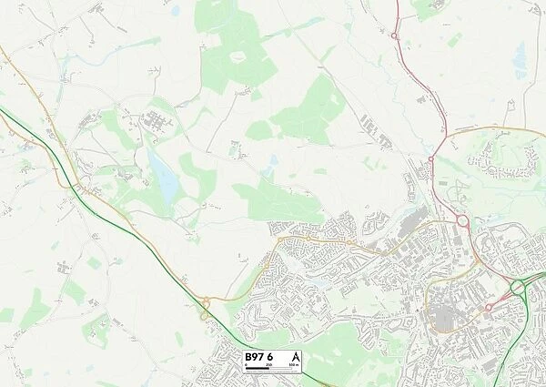 Redditch B97 6 Map