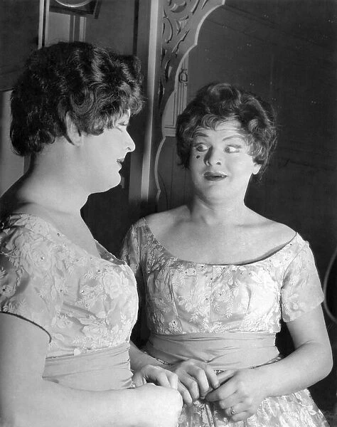 Benny Hill seen here dressed as a woman. February 1959 P011508