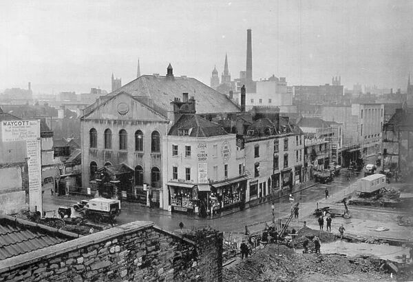 Bristol Post war, 1950 Rebuilding work on Old King Street