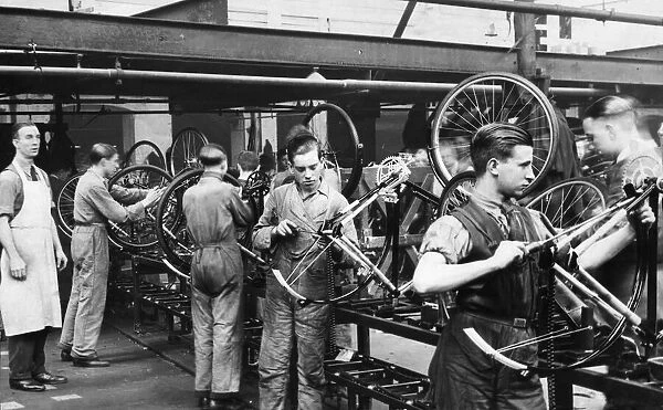 BSA Bicycle assembly line in Small Heath 30th April 1935