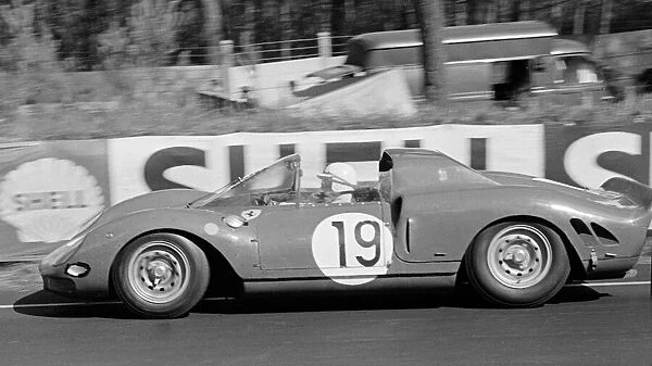 The Ferrari 330 P2 driven by John Surtees and Ludovico Scarfiotti during the Le Mans 24