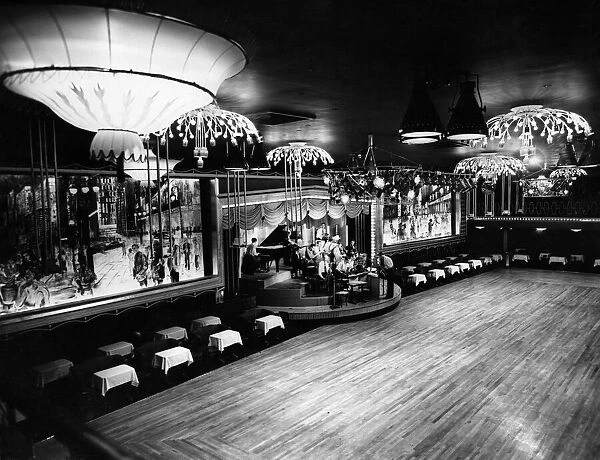 Interior view of the Locarno Ballroom in Birmingham showing the dance floor