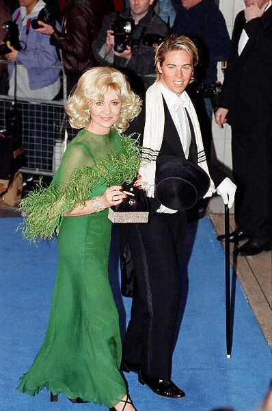 Lulu and her son, Jordan Frieda, arriving at Elton John