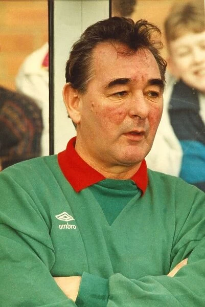 Nottingham Forest manager Brian Clough during the game with Newcastle United 5 Janaury
