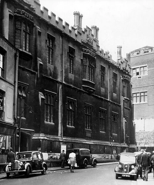 The old Red Maids School in Denmark Street, demolished in 1952 to make way for Gaunts