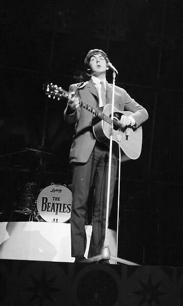 Paul McCartney sings Yesterday at the ABC Theatre, Blackpool during the group
