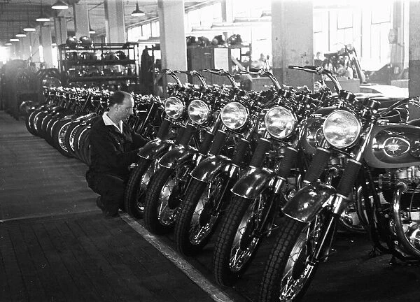 Quality Control at the end of the production line at the BSA Factory, Small Heath