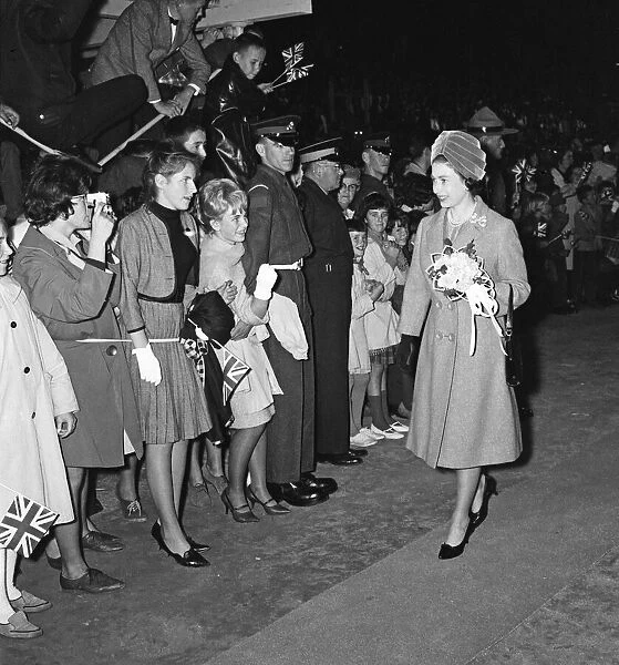 Queen Elizabeth II during her visit to Canada, October 1964