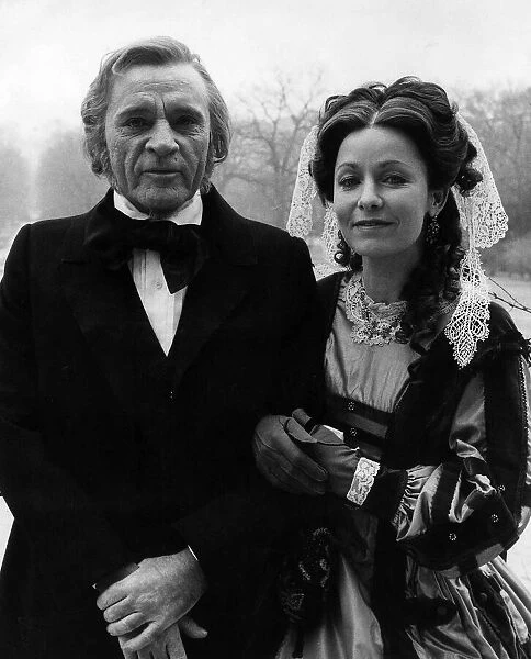 Richard Burton actor with Daphne Wagner from the film Wagner in February 1982