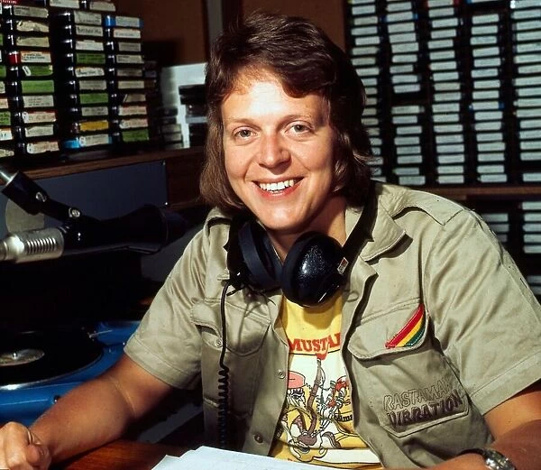 Steve Jones in Radio studio August 1976