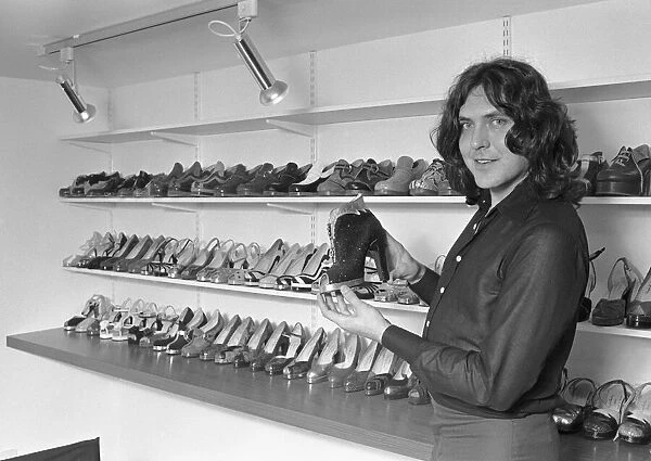 Terry De Havilland, shoe designer, in his shop on The Kings Road
