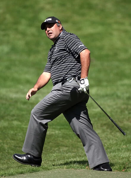 Angel Cabrera After Hitting 2nd Shot On 7th