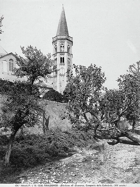 Bell tower of the collegiata of S. Biagio in Finalborgo