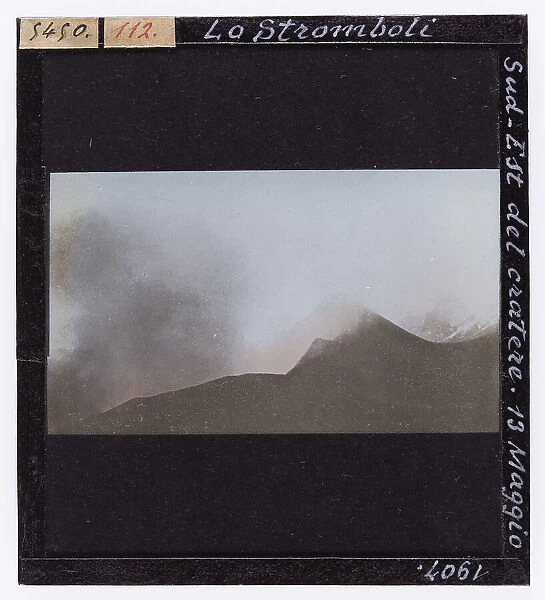 Eruption of a crater of the island of Stromboli