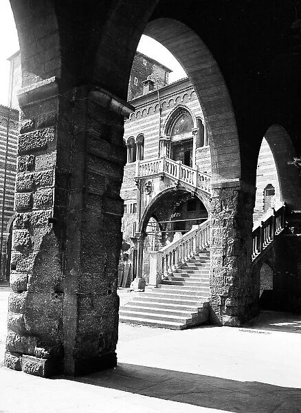 Stairway to the Palazo dei Trecento, Piazza dei Signori, Treviso