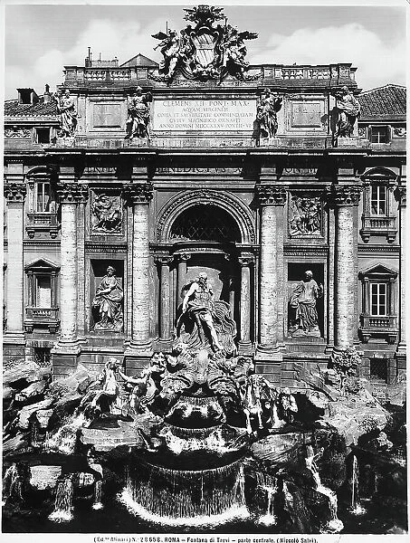 The Trevi Fountain, in Rome. Work by Nicola Salvi and Giuseppe Pannini